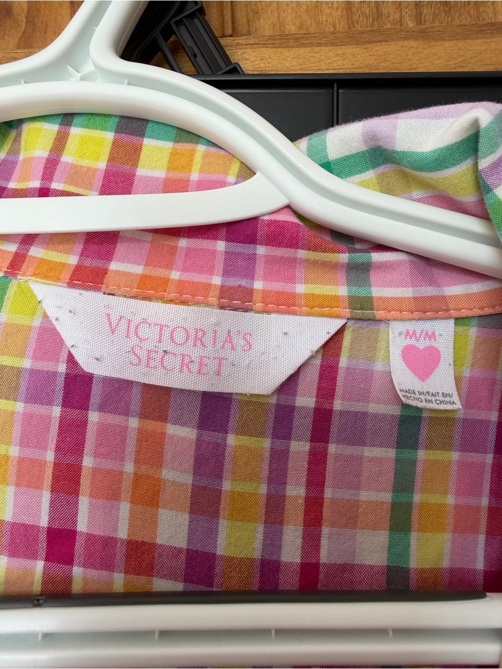 Victoria's Secret Women’s 100% Cotton Multicolor Plaid Pajama Set- Size M - Picture 2 of 8